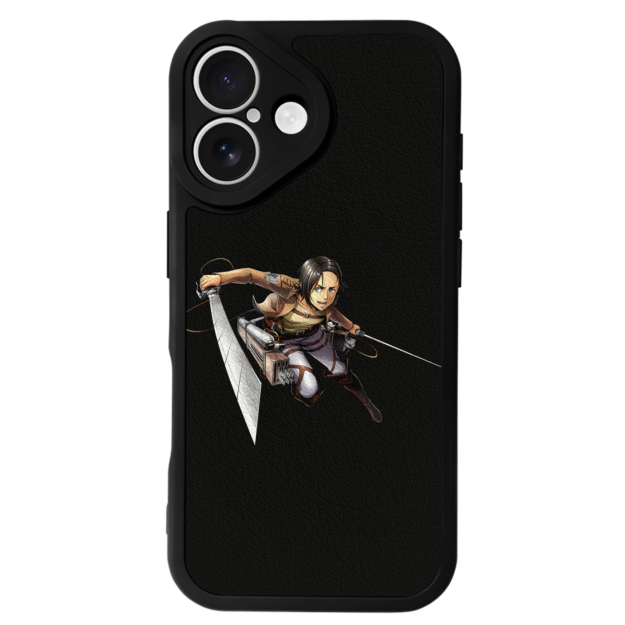（画像用） 進撃の巨人 Attack on Titan 【iPhone 16シリーズ対応】シリコンスマホケース（レザー調） 材質：シリコン